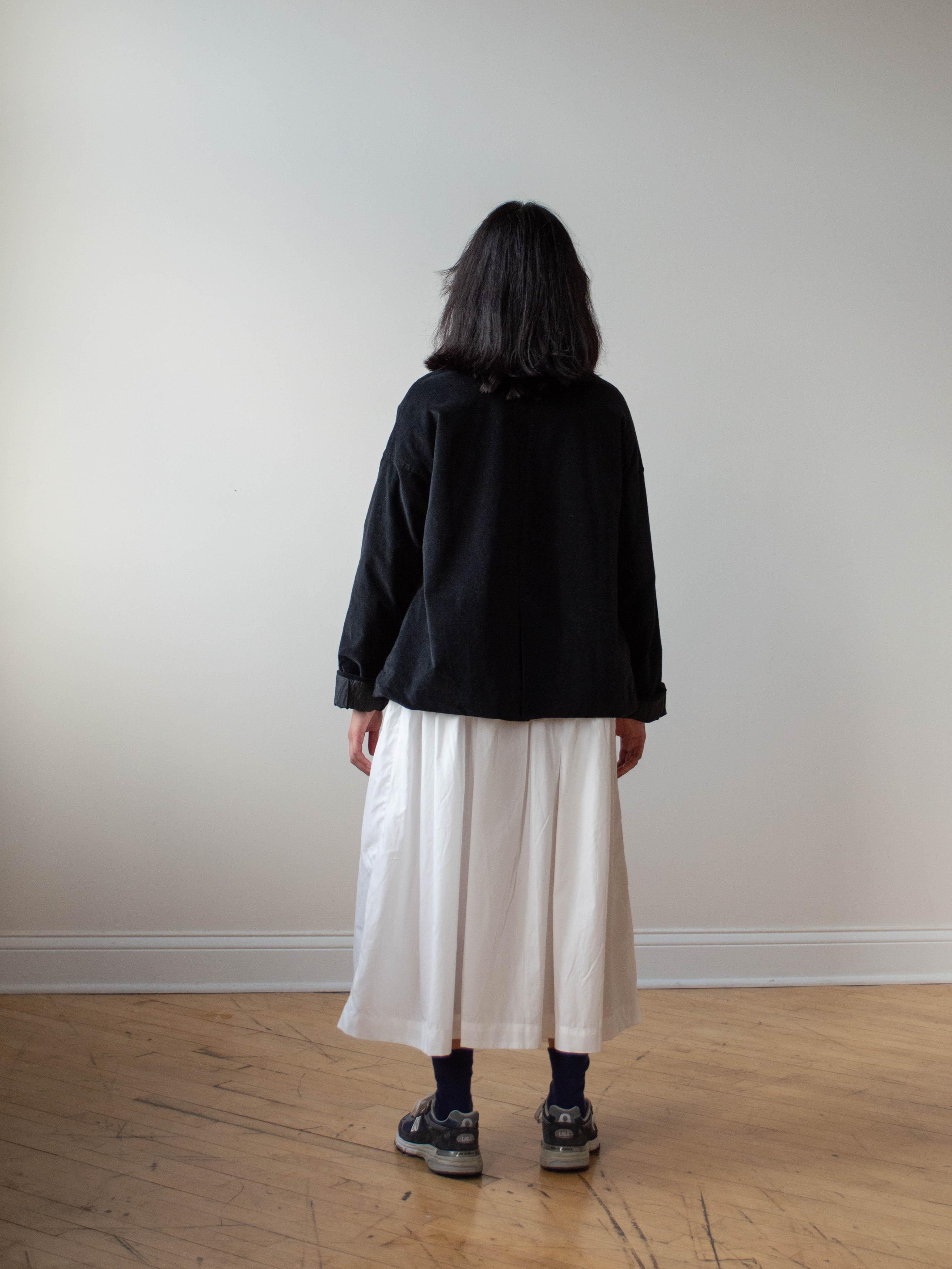Namu Shop - Ichi Antiquites Crisp Band Collar Shirt Dress - White