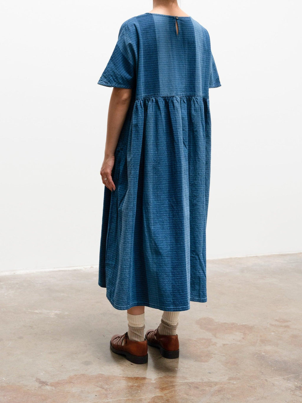 Namu Shop - Ichi Antiquites Indigo Stripe Dress