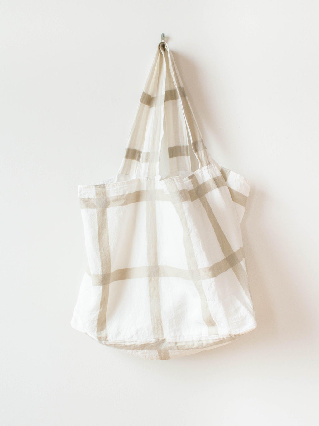 Namu Shop - Ichi Antiquites Lattice Check Bag - White x Beige