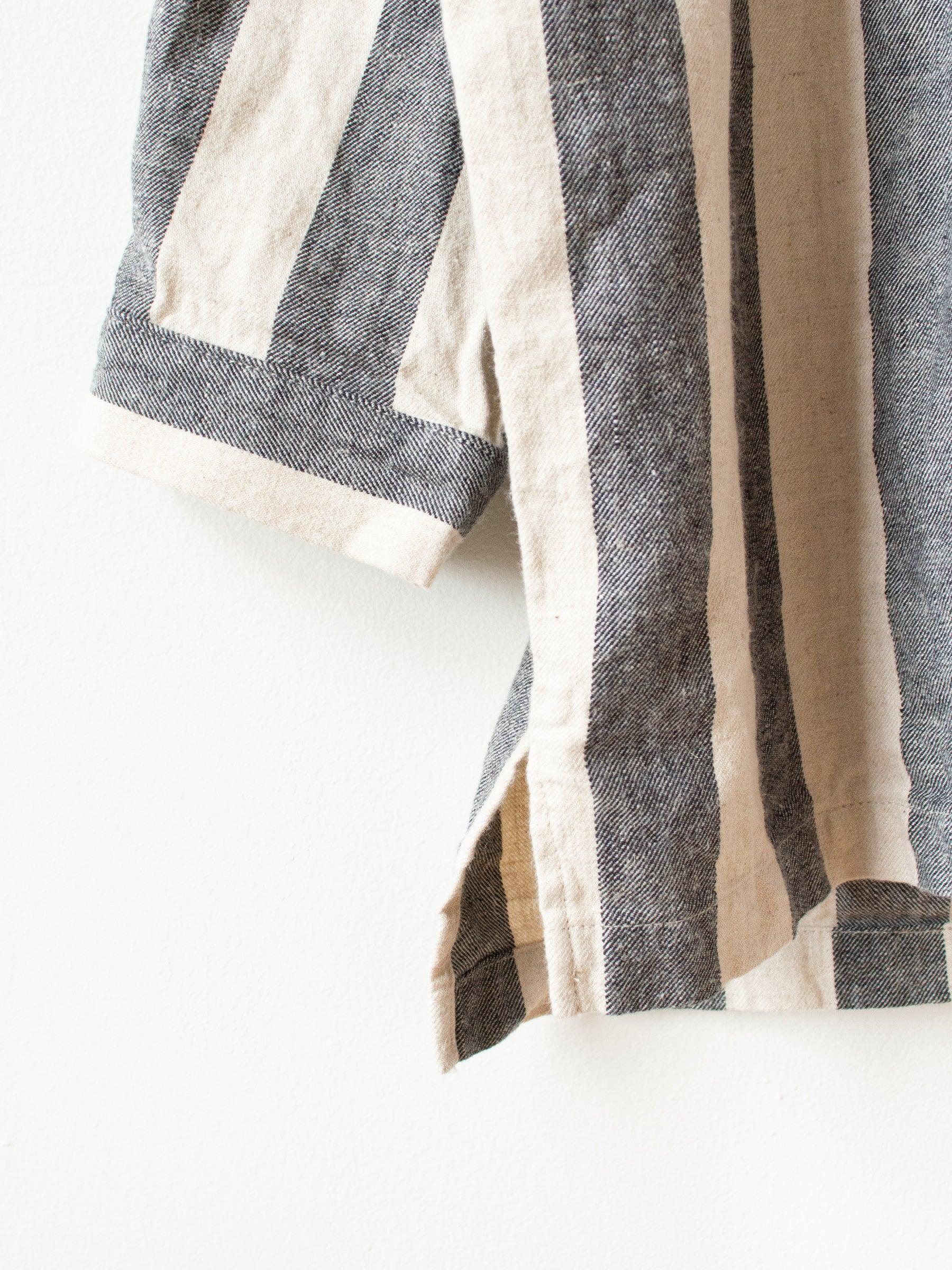 Namu Shop - Ichi Antiquites Li/Co BD Shirt - Big Stripe