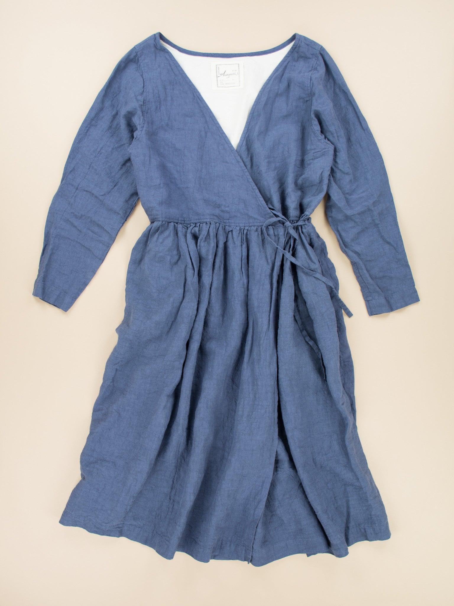 Namu Shop - Ichi Antiquites Linen Cache-Couer Dress