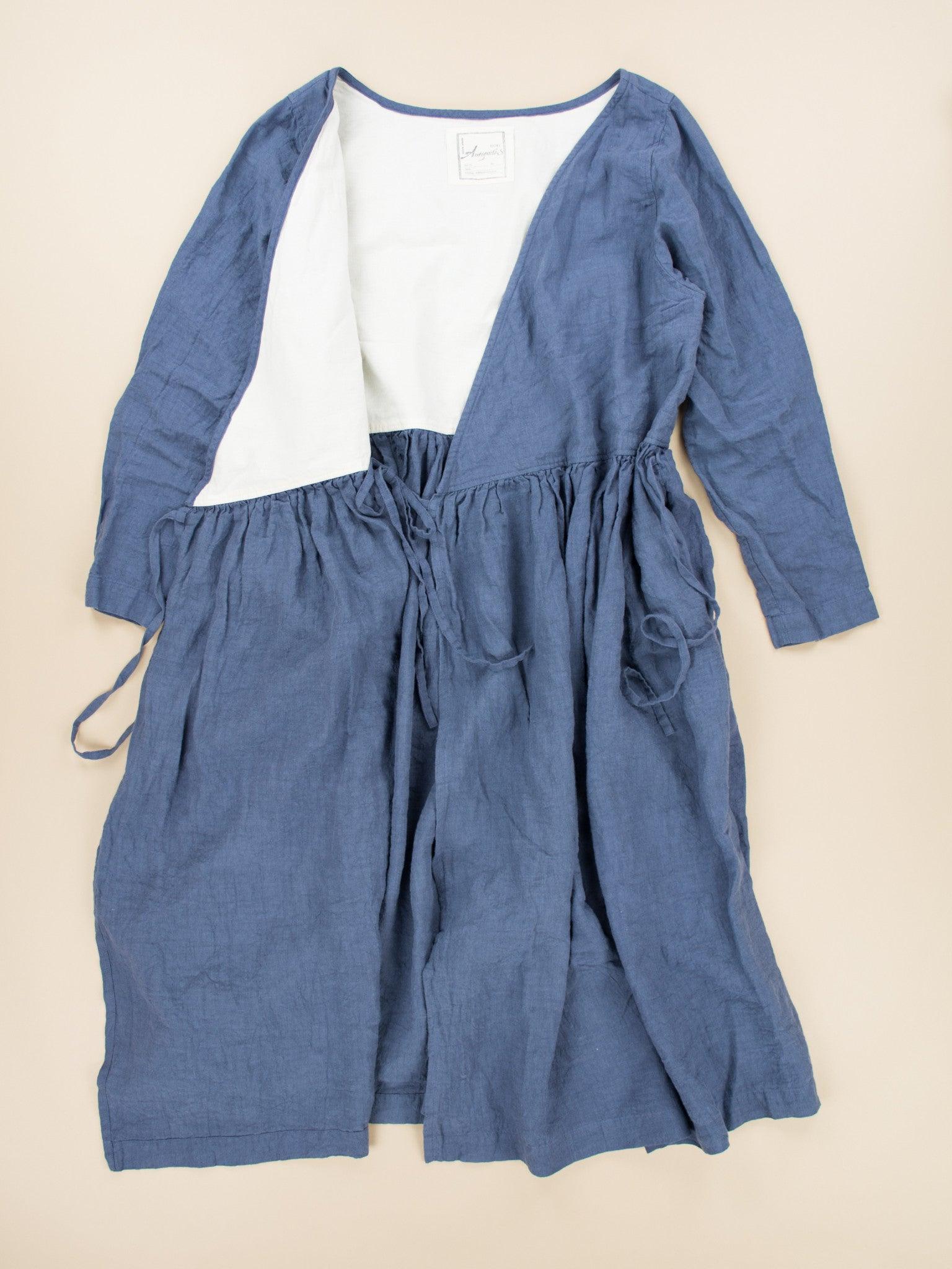 Namu Shop - Ichi Antiquites Linen Cache-Couer Dress