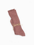 Namu Shop - Ichi Antiquites Linen Color Rib Socks - Yellow, Blue, Smoke Pink, Orange