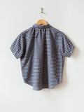 Namu Shop - Ichi Antiquites Linen Cotton Gingham Shirt - Navy