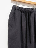 Namu Shop - Ichi Antiquites Linen Drawstring Pants - Charcoal