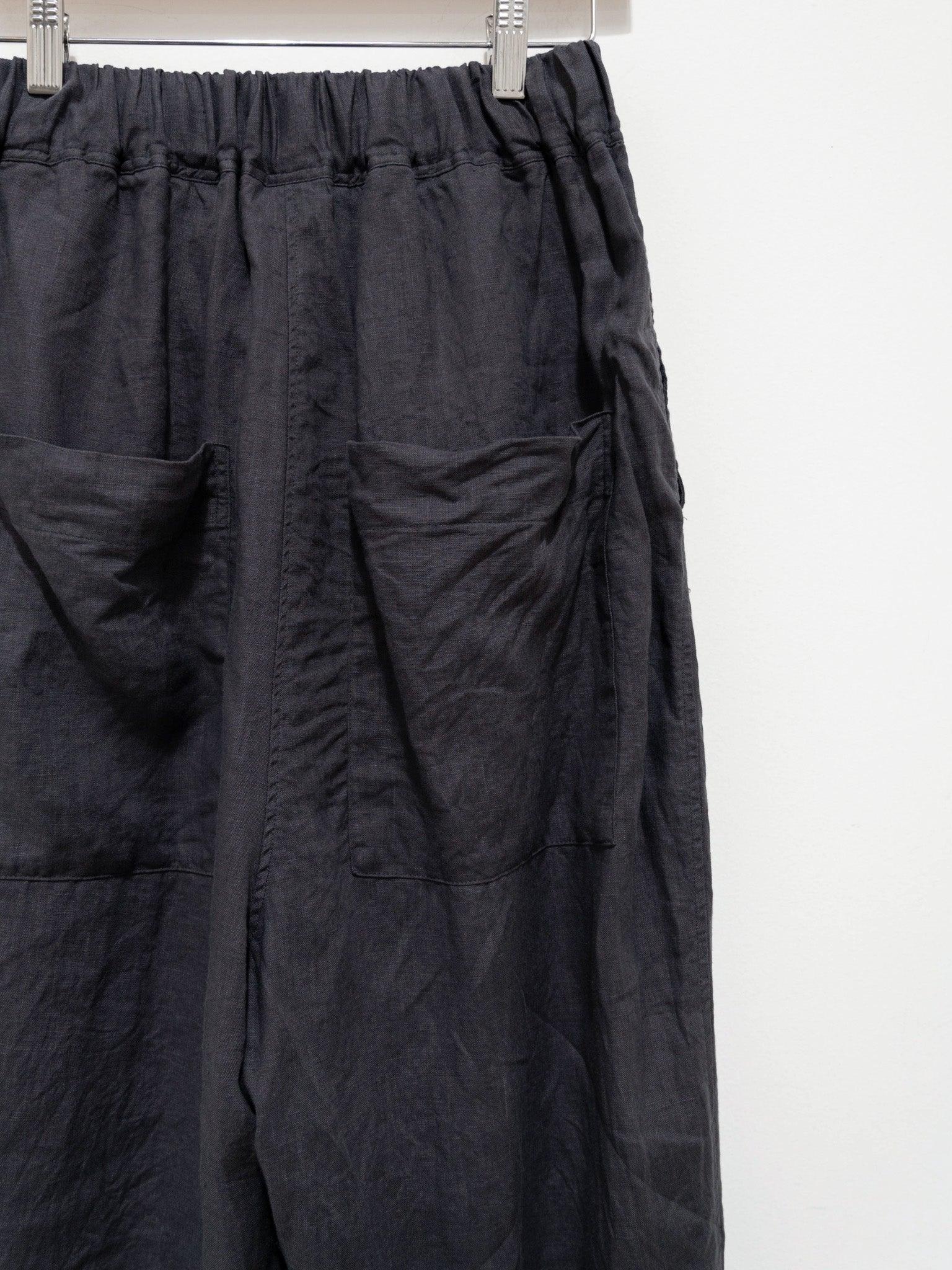 Namu Shop - Ichi Antiquites Linen Drawstring Pants - Charcoal