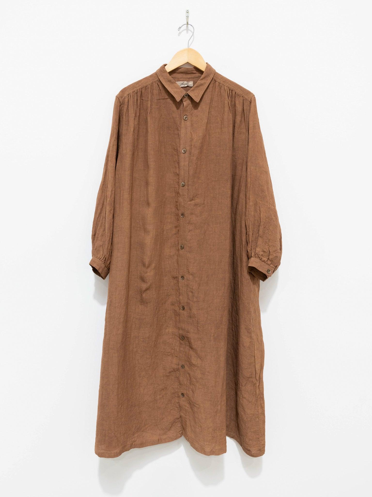 Namu Shop - Ichi Antiquites Linen Dress - Persimmon