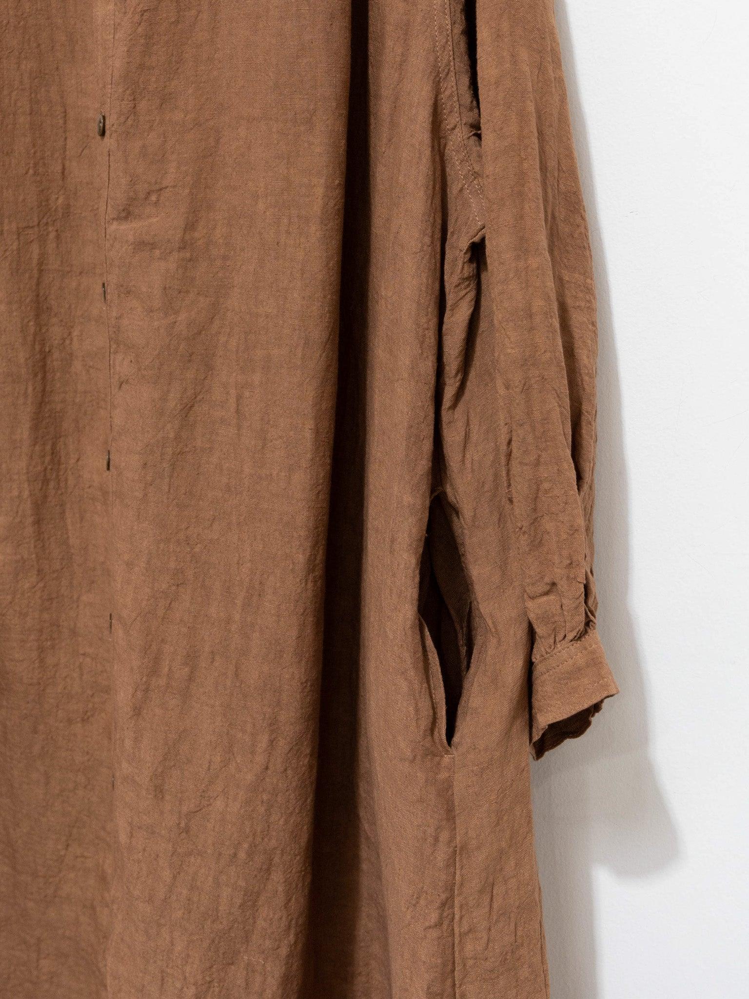 Namu Shop - Ichi Antiquites Linen Dress - Persimmon