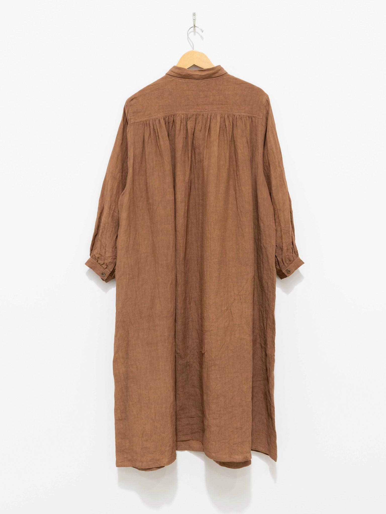 Namu Shop - Ichi Antiquites Linen Dress - Persimmon