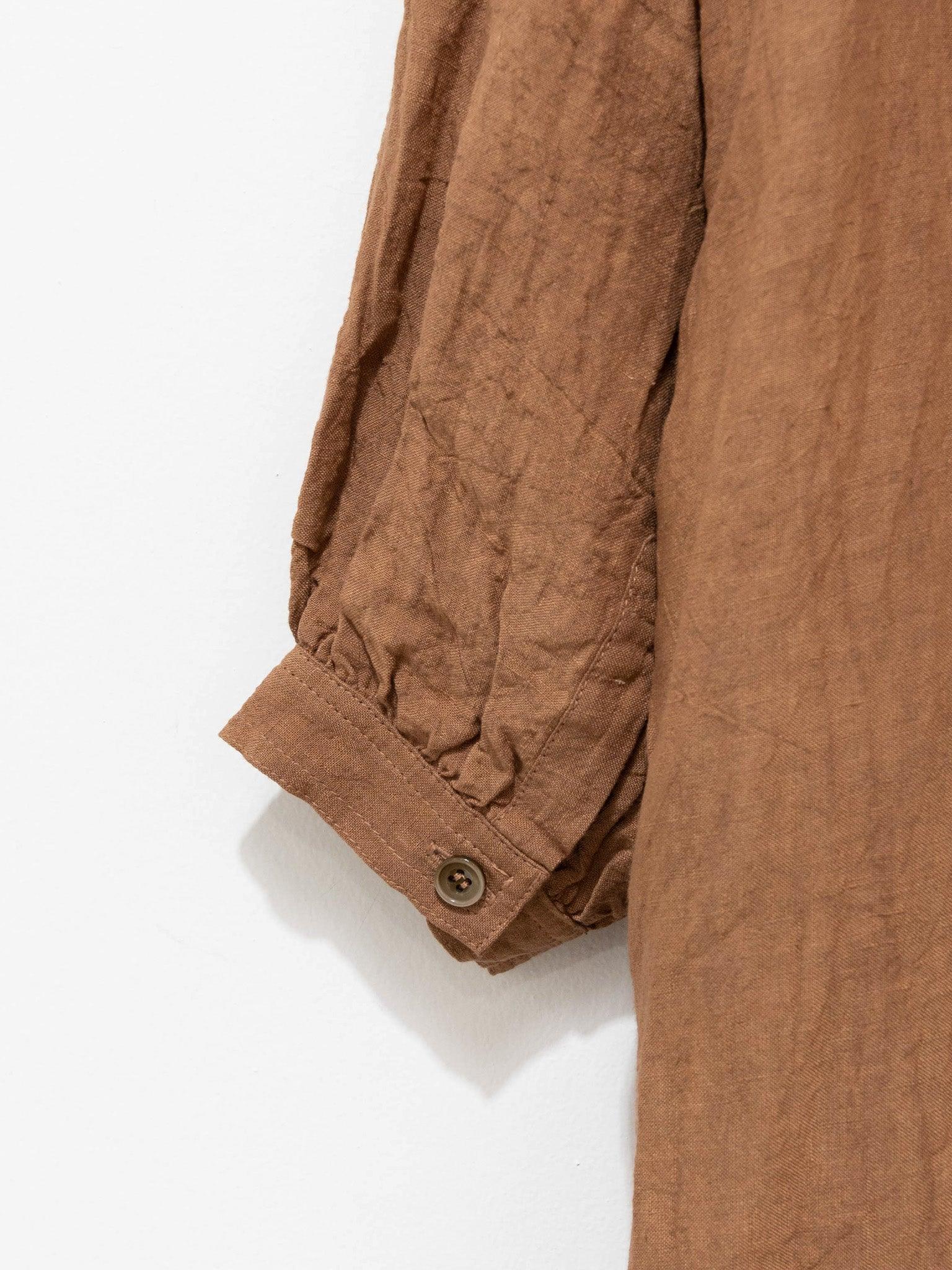 Namu Shop - Ichi Antiquites Linen Dress - Persimmon