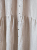 Namu Shop - Ichi Antiquites Linen Gather Dress - Greige