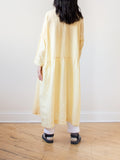 Namu Shop - Ichi Antiquites Linen Gather Dress - Yellow