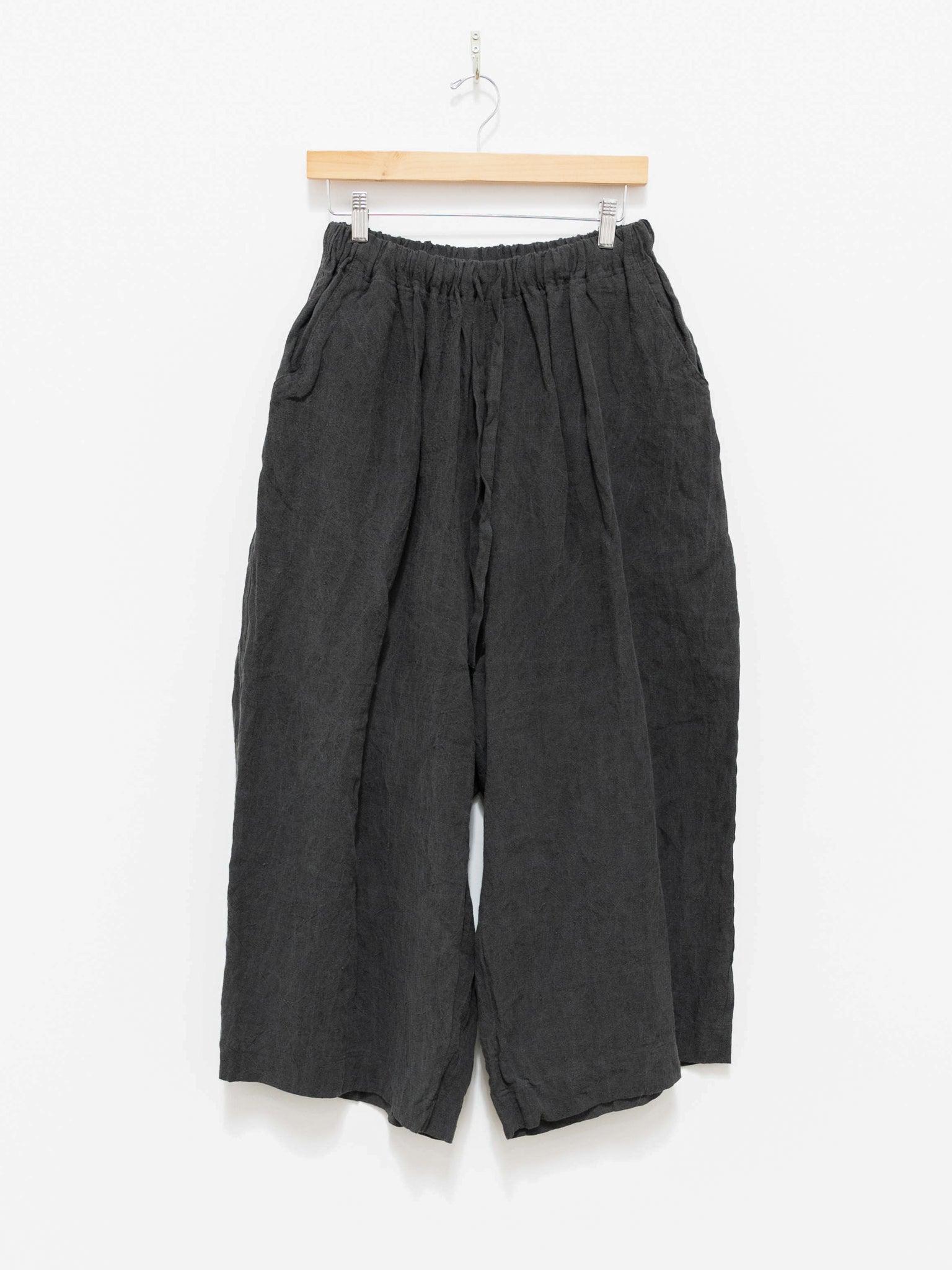 Namu Shop - Ichi Antiquites Linen Pants - SUMI Dark
