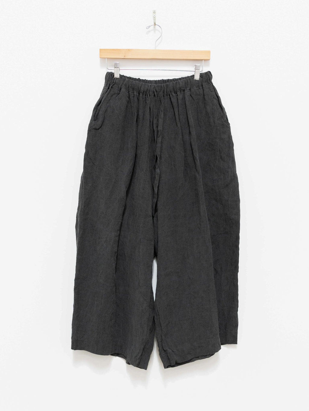 Namu Shop - Ichi Antiquites Linen Pants - SUMI Dark
