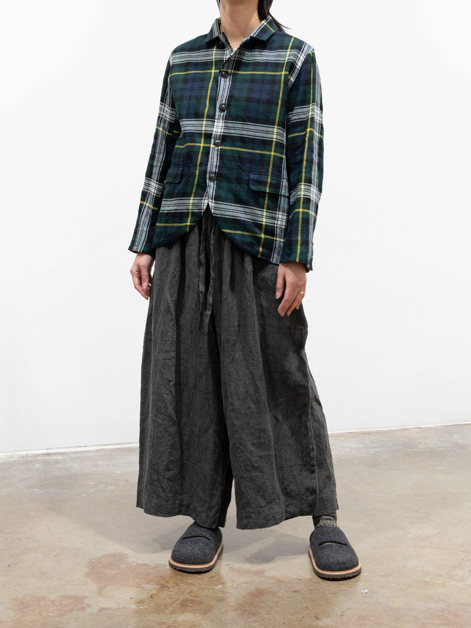 Namu Shop - Ichi Antiquites Linen Pants - SUMI Dark