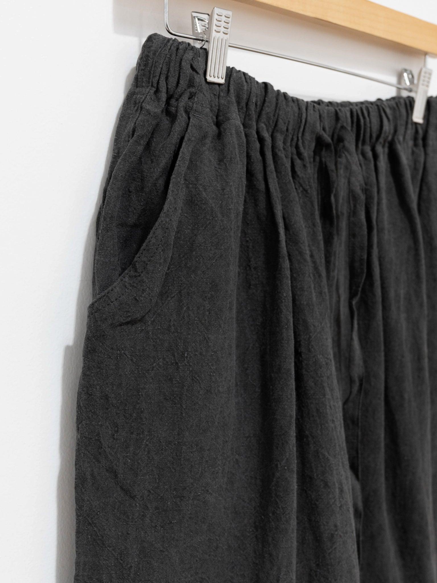 Namu Shop - Ichi Antiquites Linen Pants - SUMI Dark