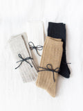 Namu Shop - Ichi Antiquites Linen Pattern Socks - 4 Colors