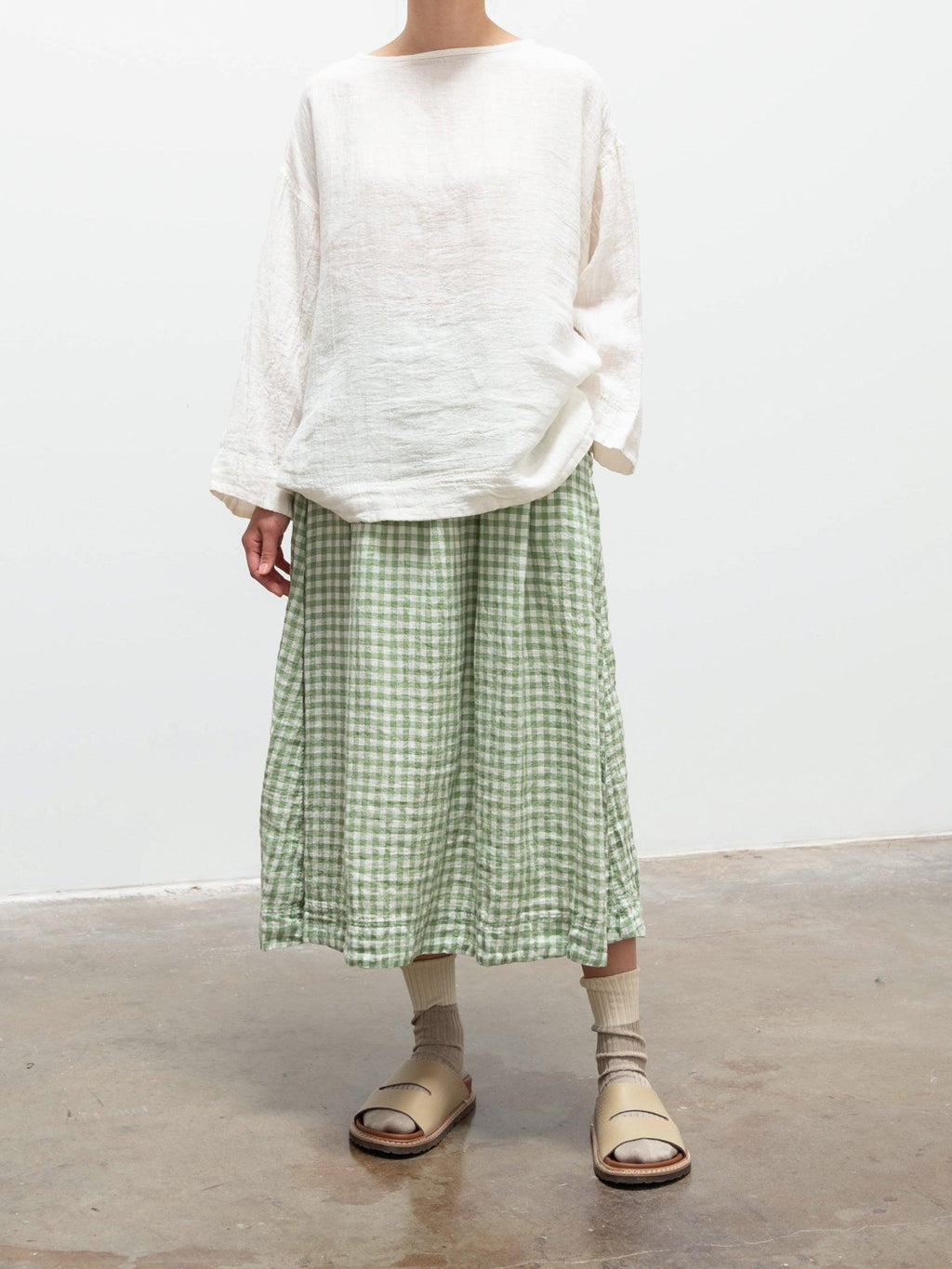 Namu Shop - Ichi Antiquites Linen Pullover - White