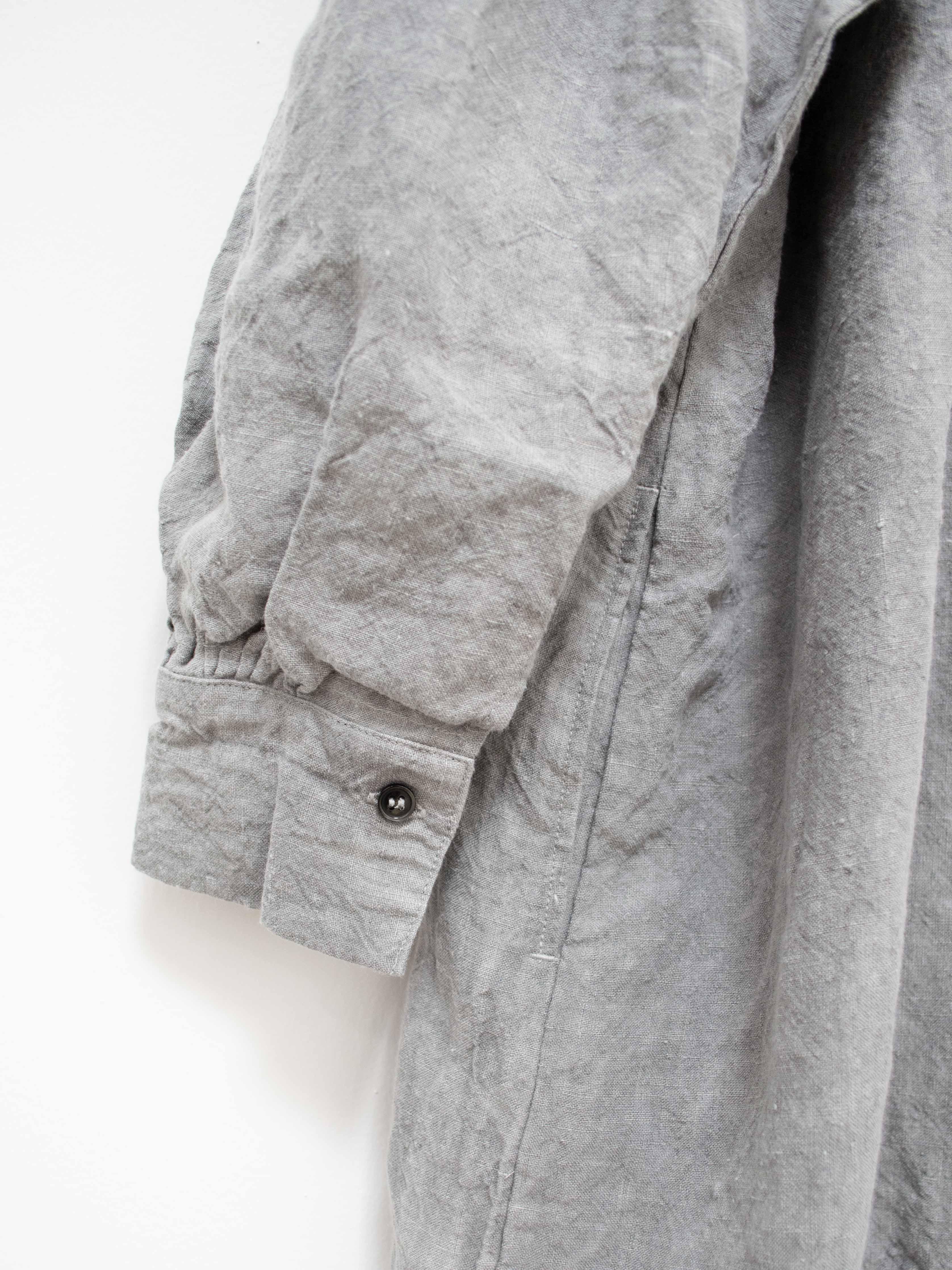 Namu Shop - Ichi Antiquites Linen Shirt Dress - SUMI Light
