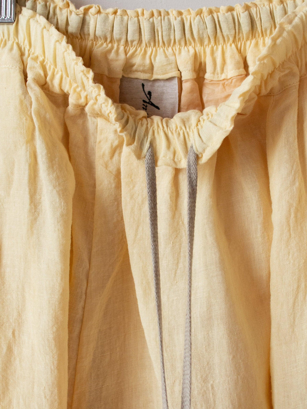Namu Shop - Ichi Antiquites Linen Skirt - Yellow