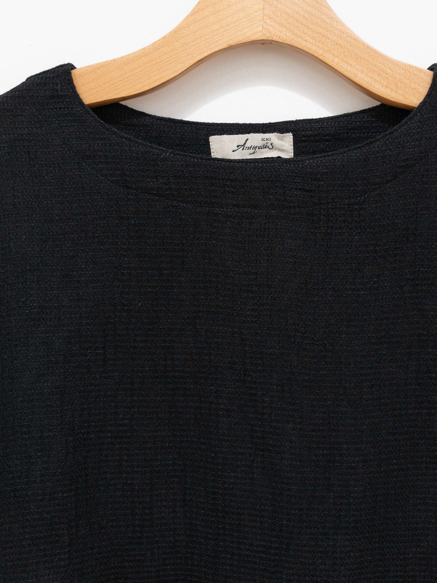 Namu Shop - Ichi Antiquites Linen Waffle Dress - Black