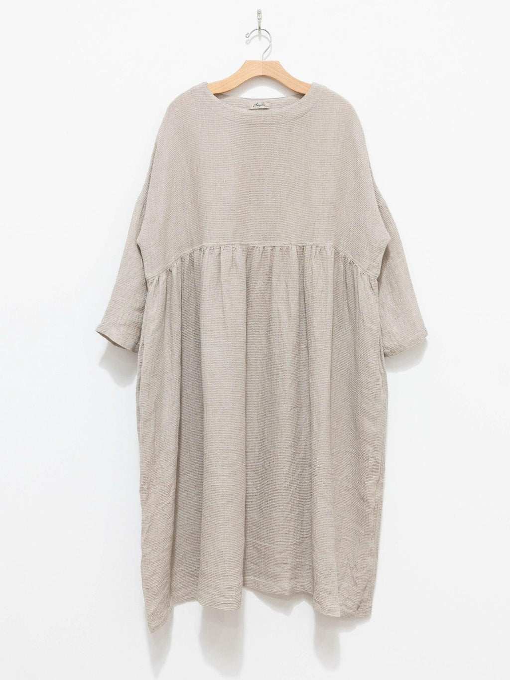 Namu Shop - Ichi Antiquites Linen Waffle Dress - Natural