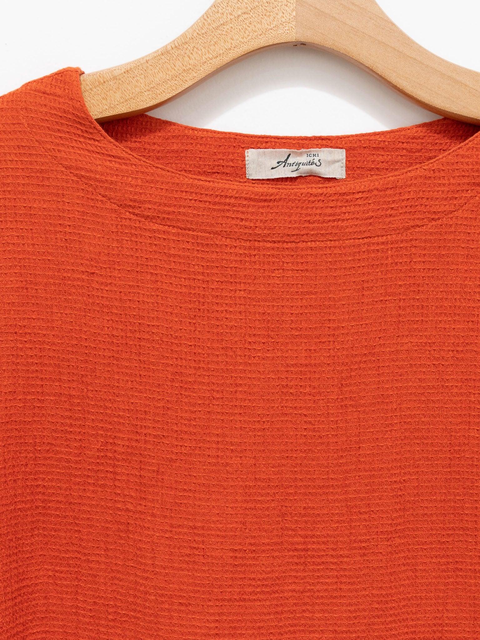Namu Shop - Ichi Antiquites Linen Waffle Dress - Orange