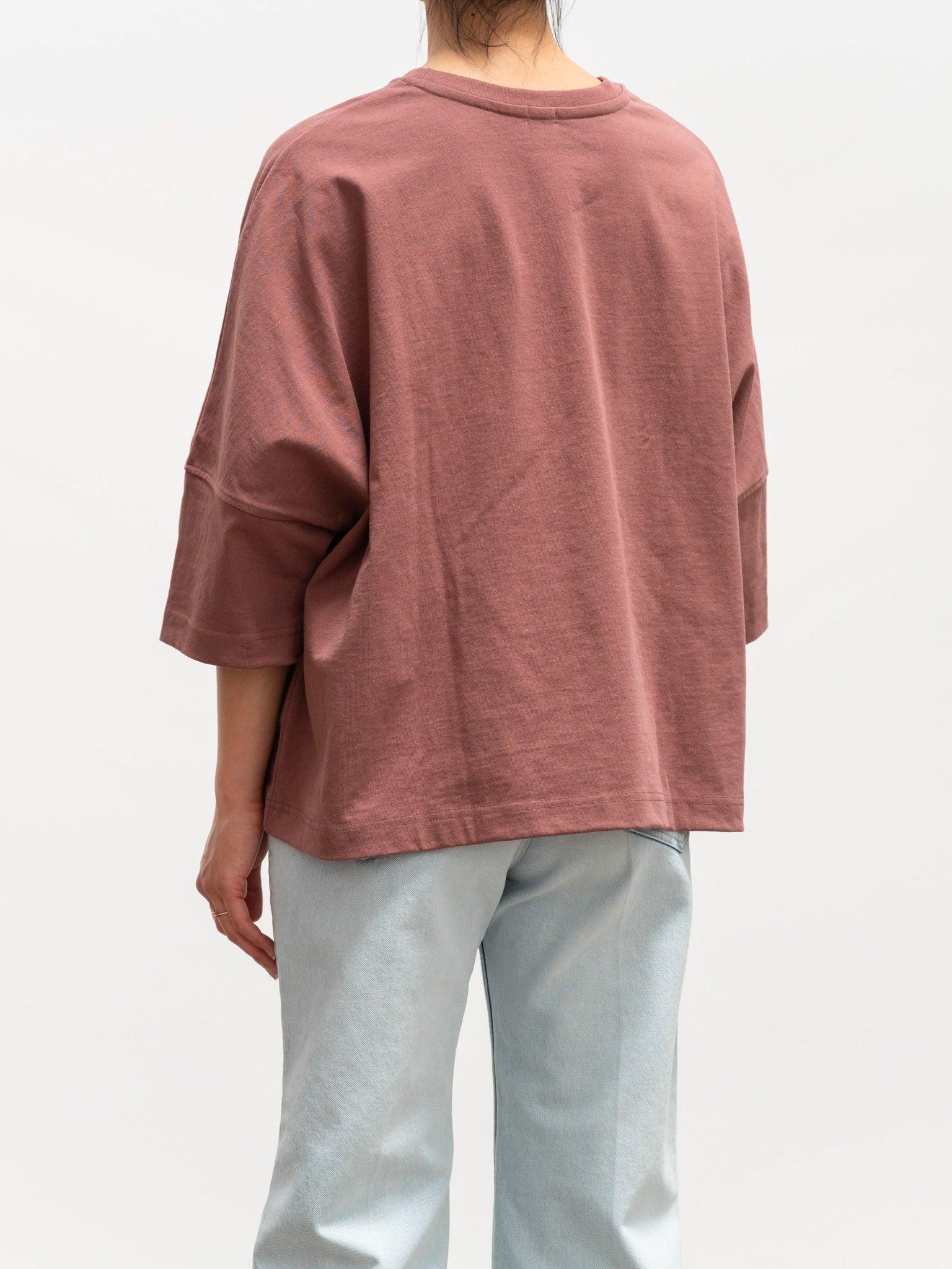 Namu Shop - Ichi Antiquites Relaxed Pullover Top - Mocha Red