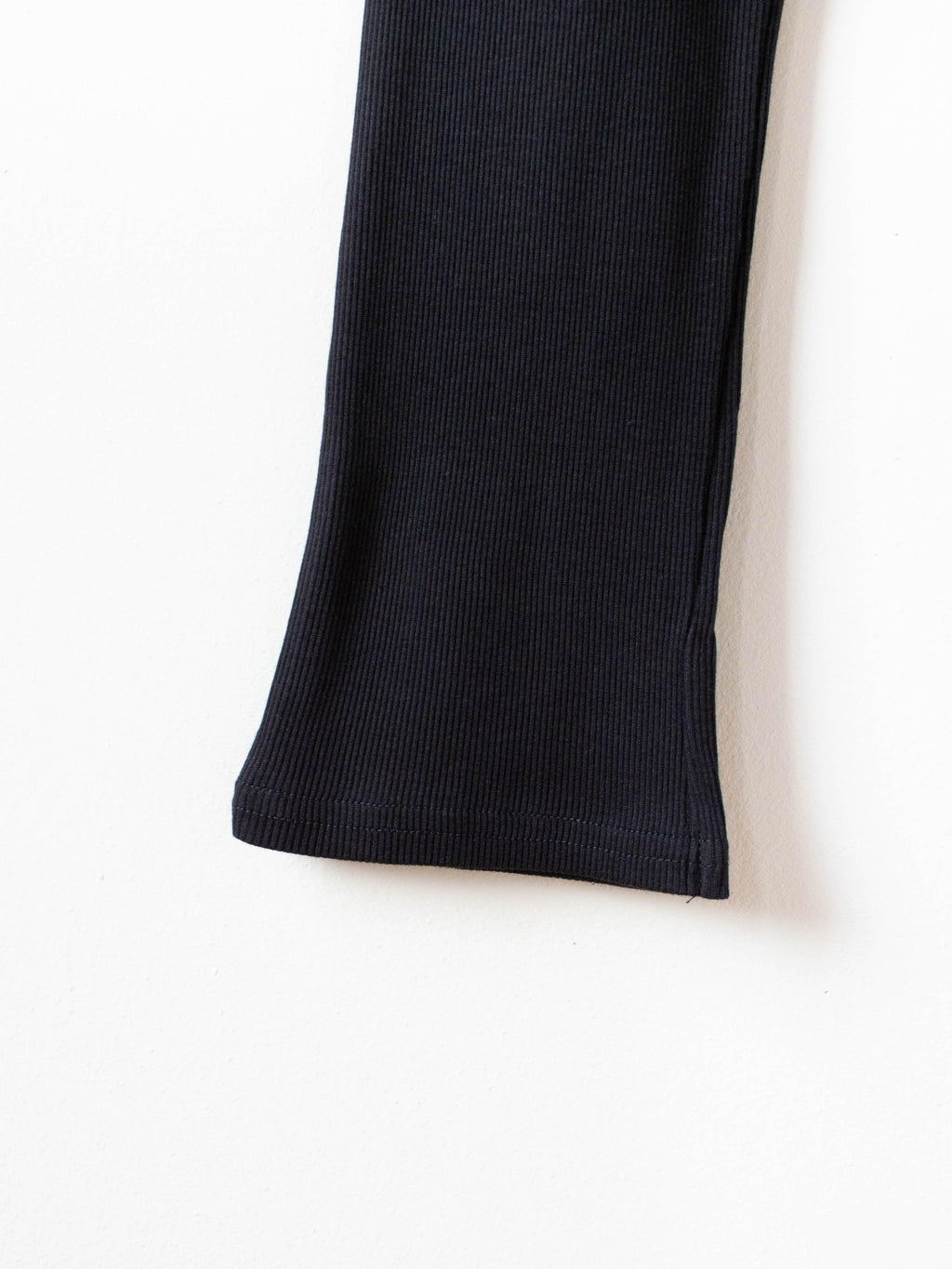 Namu Shop - Ichi Antiquites Rib Cotton Silk Leggings - Black