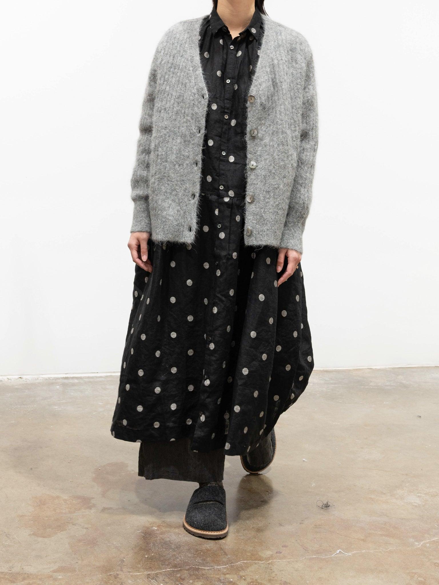Namu Shop - Ichi Antiquites Rib Stitch Cardigan - Blue