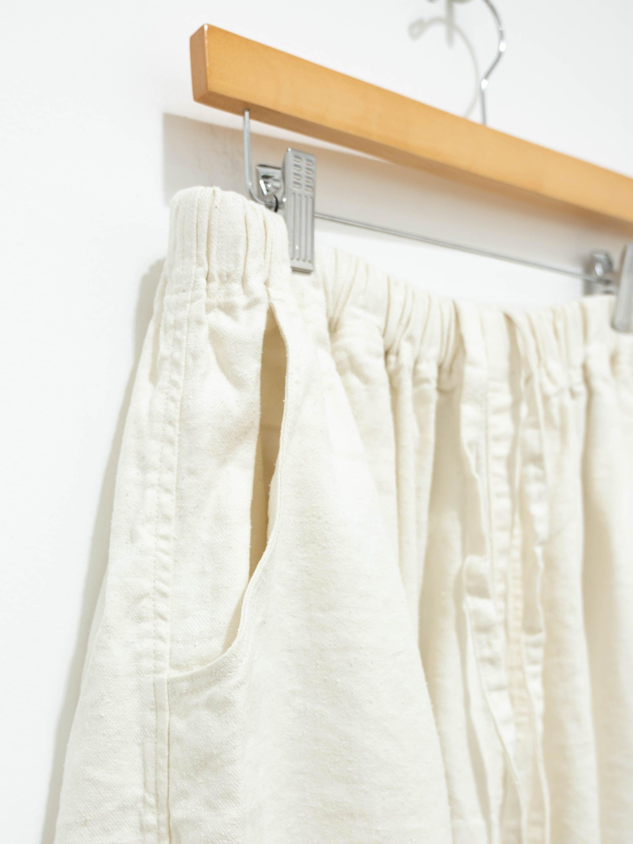 Namu Shop - Ichi Antiquites Silk / Linen Twill Pants - White