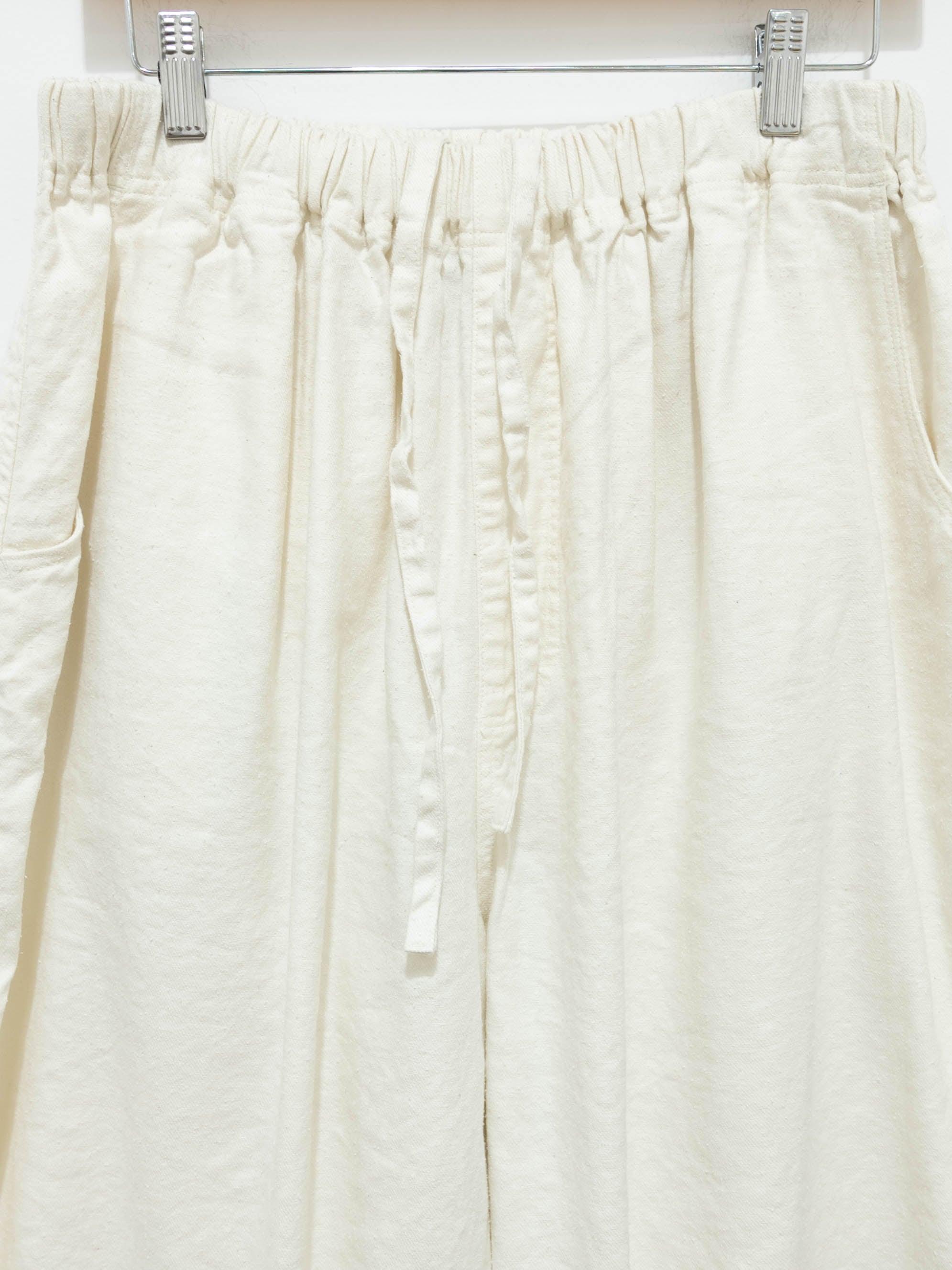 Namu Shop - Ichi Antiquites Silk / Linen Twill Pants - White