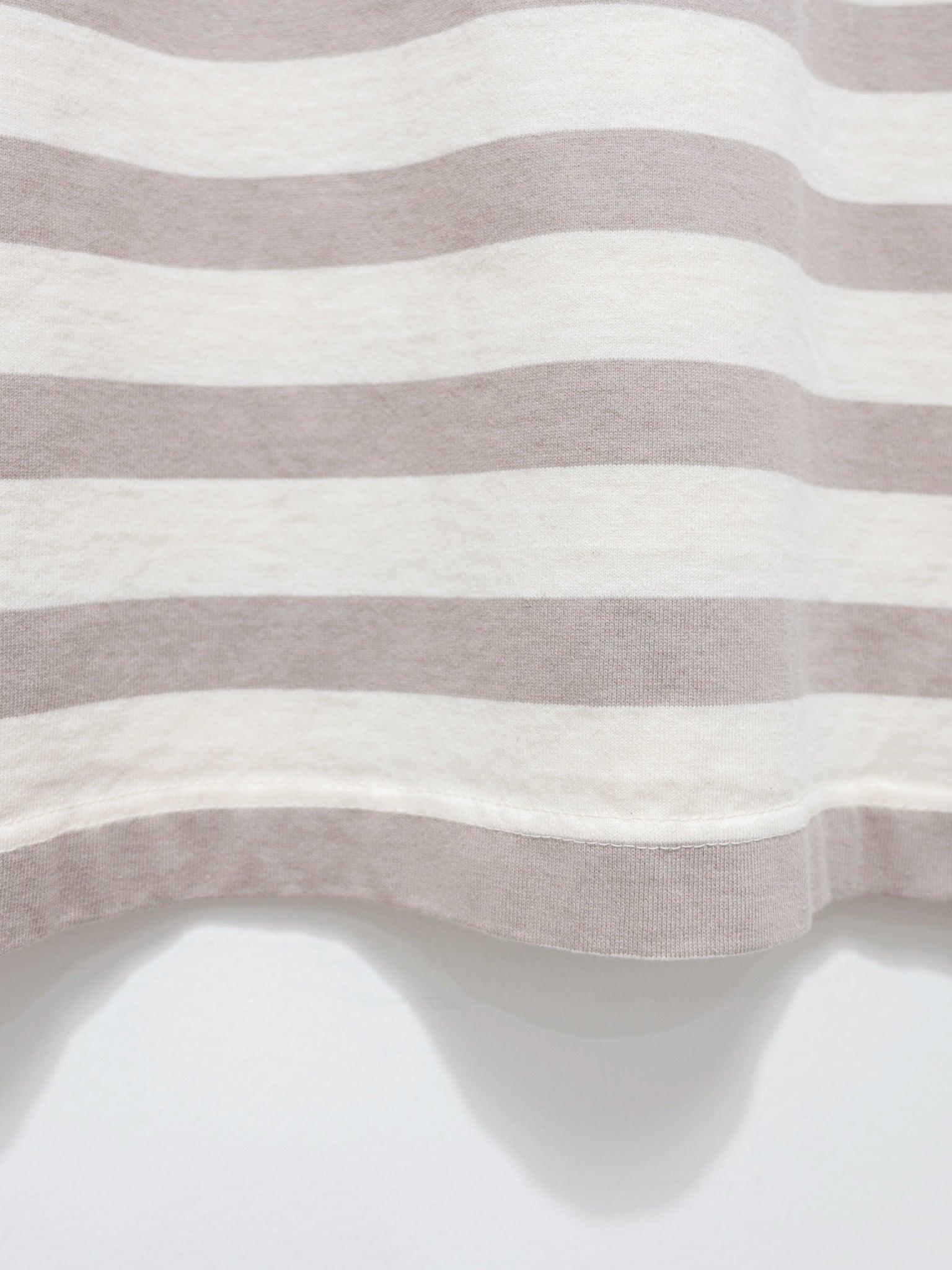 Namu Shop - Ichi Antiquites Sleeveless Border Tee - Natural x Beige