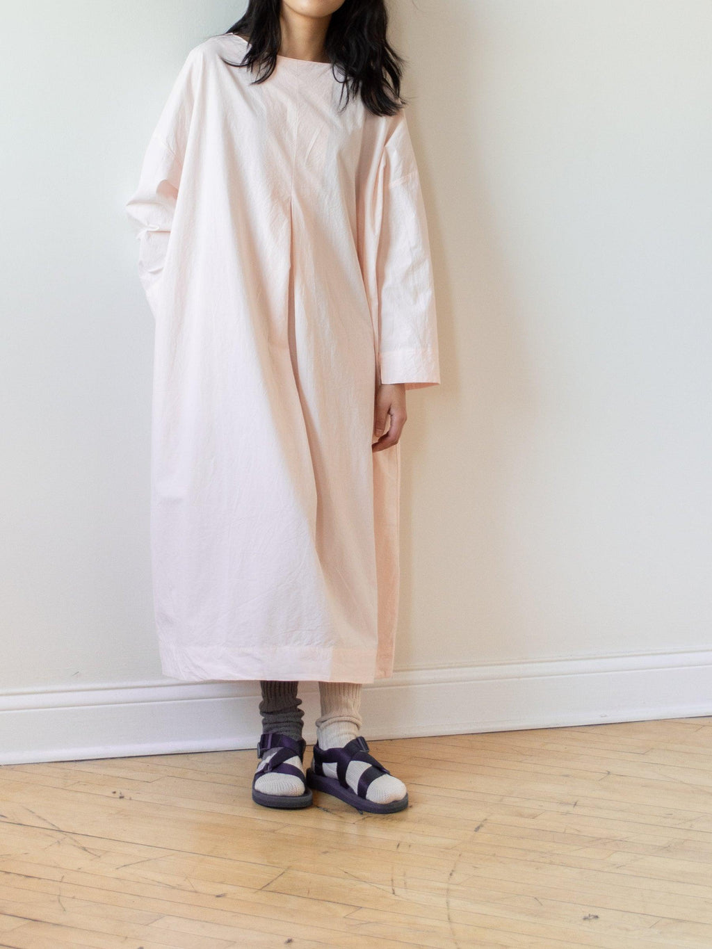 Namu Shop - Ichi Antiquites Typewriter Azumadaki Dress - Pink
