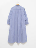 Namu Shop - Ichi Antiquites Typewriter BD Shirt Dress - Blue Stripes