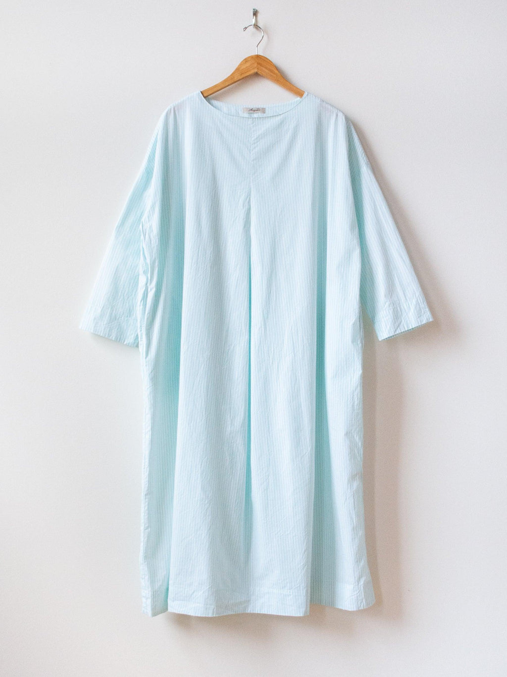 Namu Shop - Ichi Antiquites Typewriter Stripe Dress - White x Mint