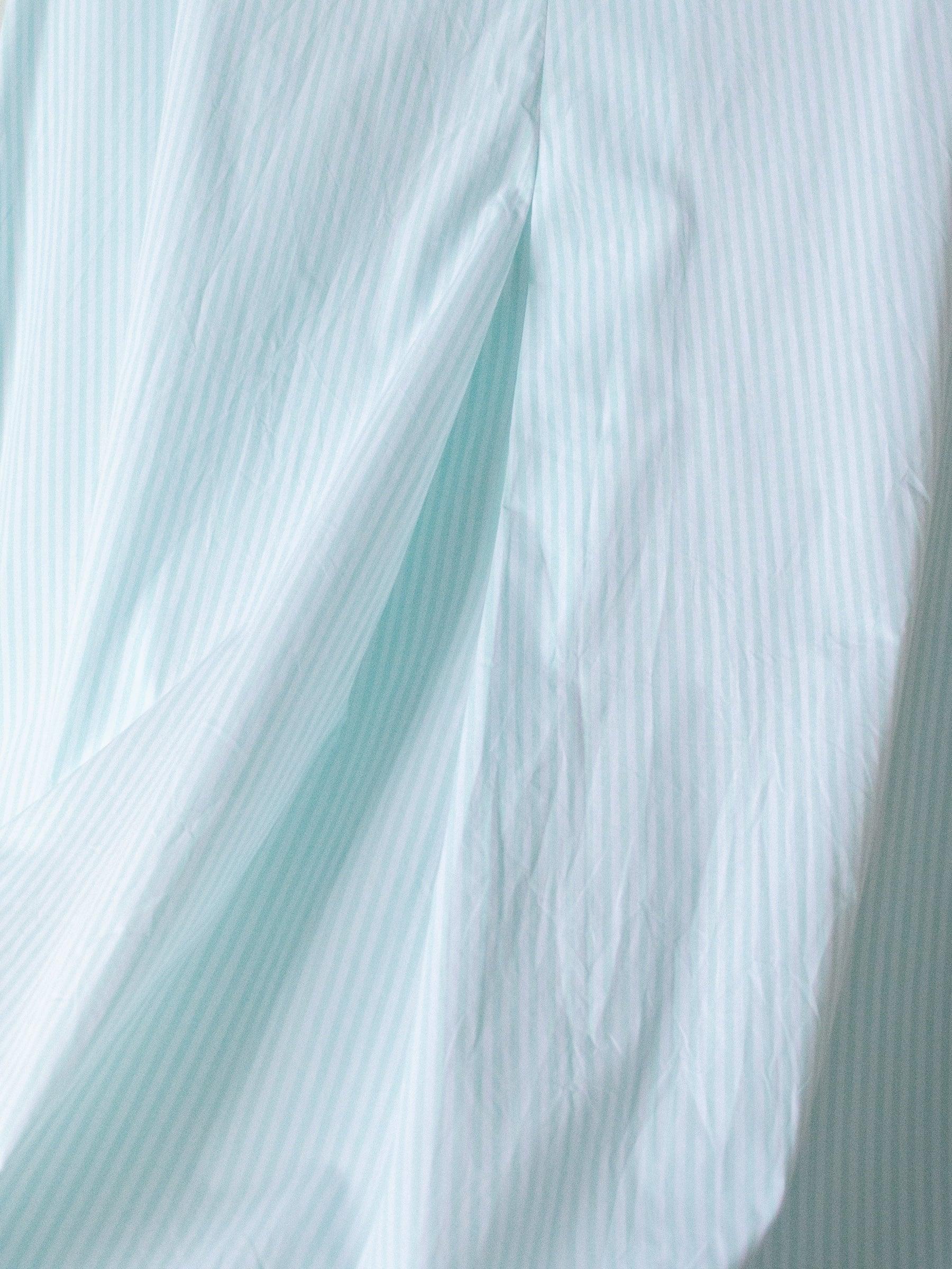 Namu Shop - Ichi Antiquites Typewriter Stripe Dress - White x Mint