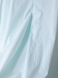 Namu Shop - Ichi Antiquites Typewriter Stripe Dress - White x Mint
