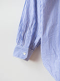 Namu Shop - Ichi Antiquites Typewriter Stripe Shirt - White x Blue