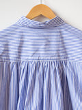 Namu Shop - Ichi Antiquites Typewriter Stripe Shirt - White x Blue