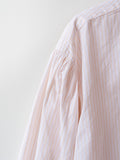 Namu Shop - Ichi Antiquites Typewriter Stripe Shirt - White x Pink
