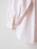 Namu Shop - Ichi Antiquites Typewriter Stripe Shirt - White x Pink
