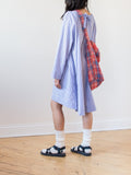 Namu Shop - Ichi Antiquites Typewriter Stripe Tunic - White x Blue