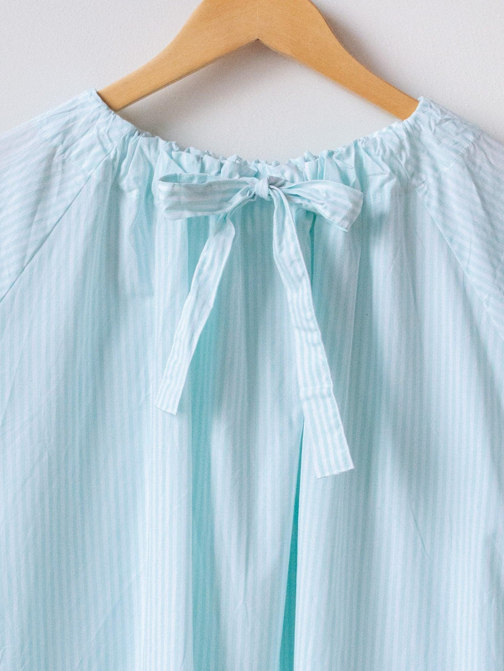 Namu Shop - Ichi Antiquites Typewriter Stripe Tunic - White x Mint