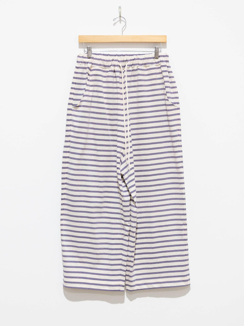 Namu Shop - Ichi Antiquites Vintage Border Relaxed Pants - Purple