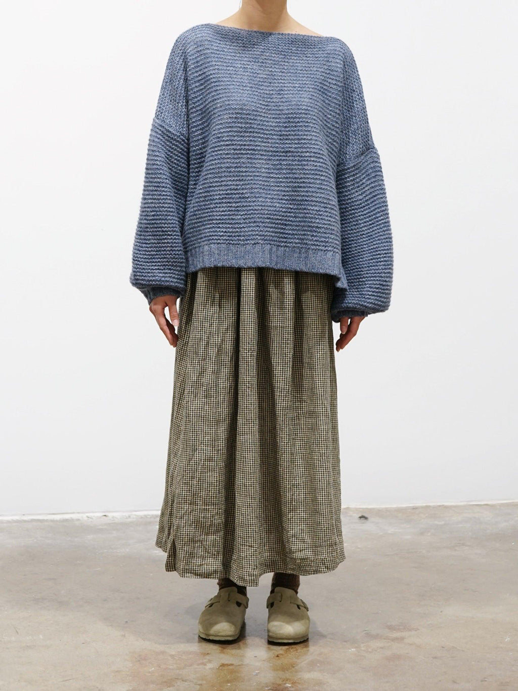 Namu Shop - Ichi Antiquites Wool Pullover - Blue