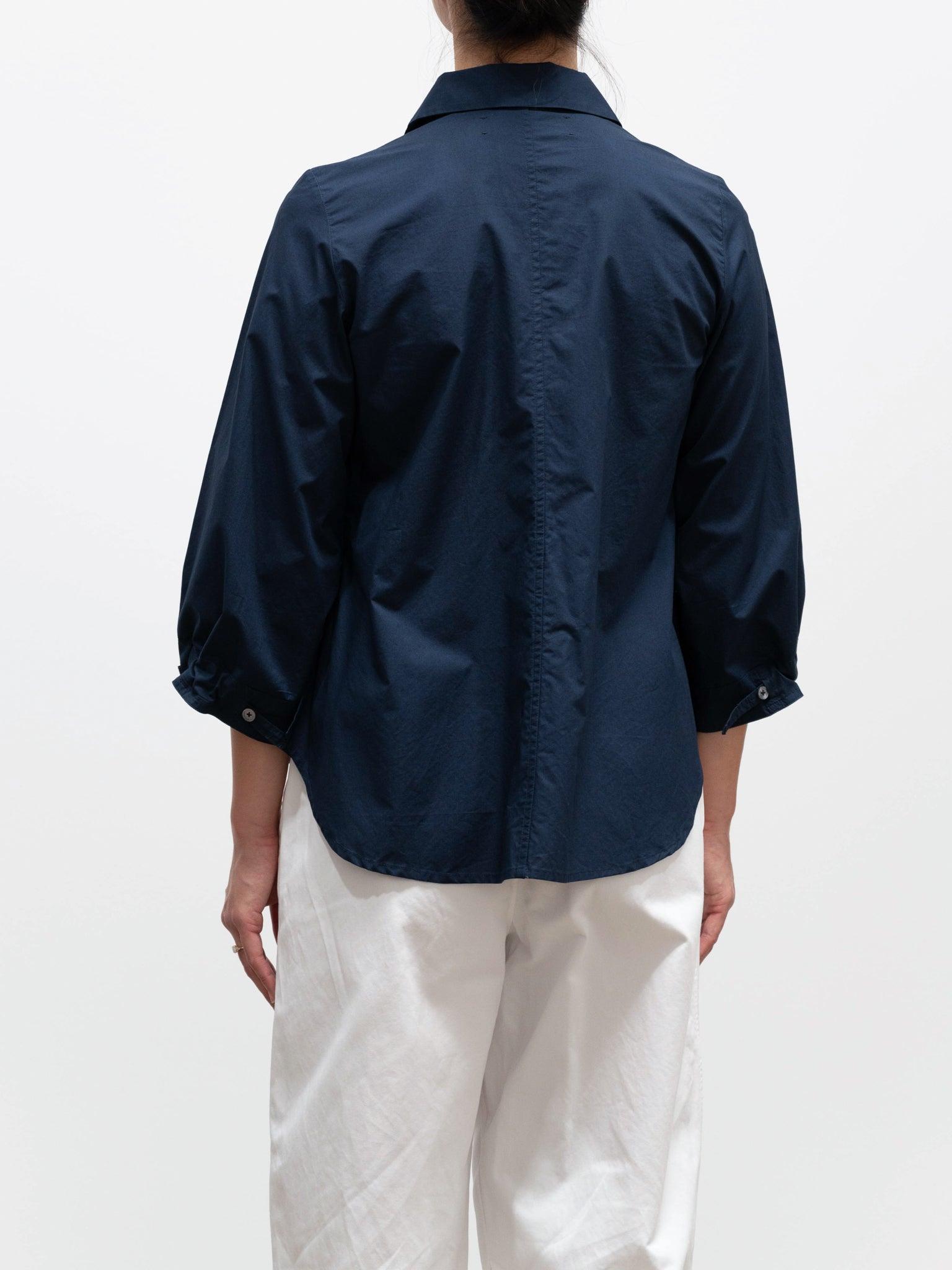 Namu Shop - Jan Machenhauer Caia Shirt - Indigo Cotton Poplin