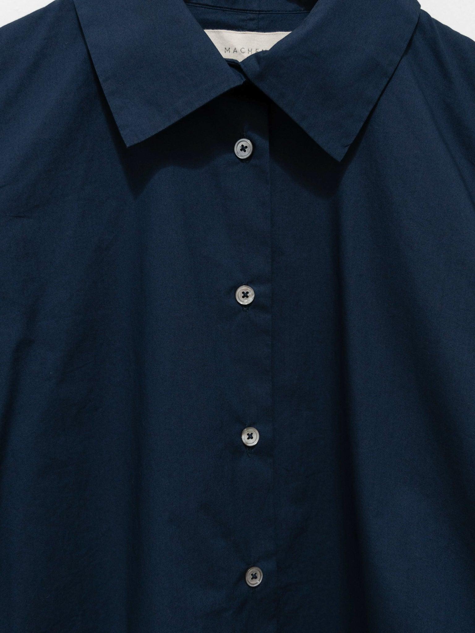 Namu Shop - Jan Machenhauer Caia Shirt - Indigo Cotton Poplin