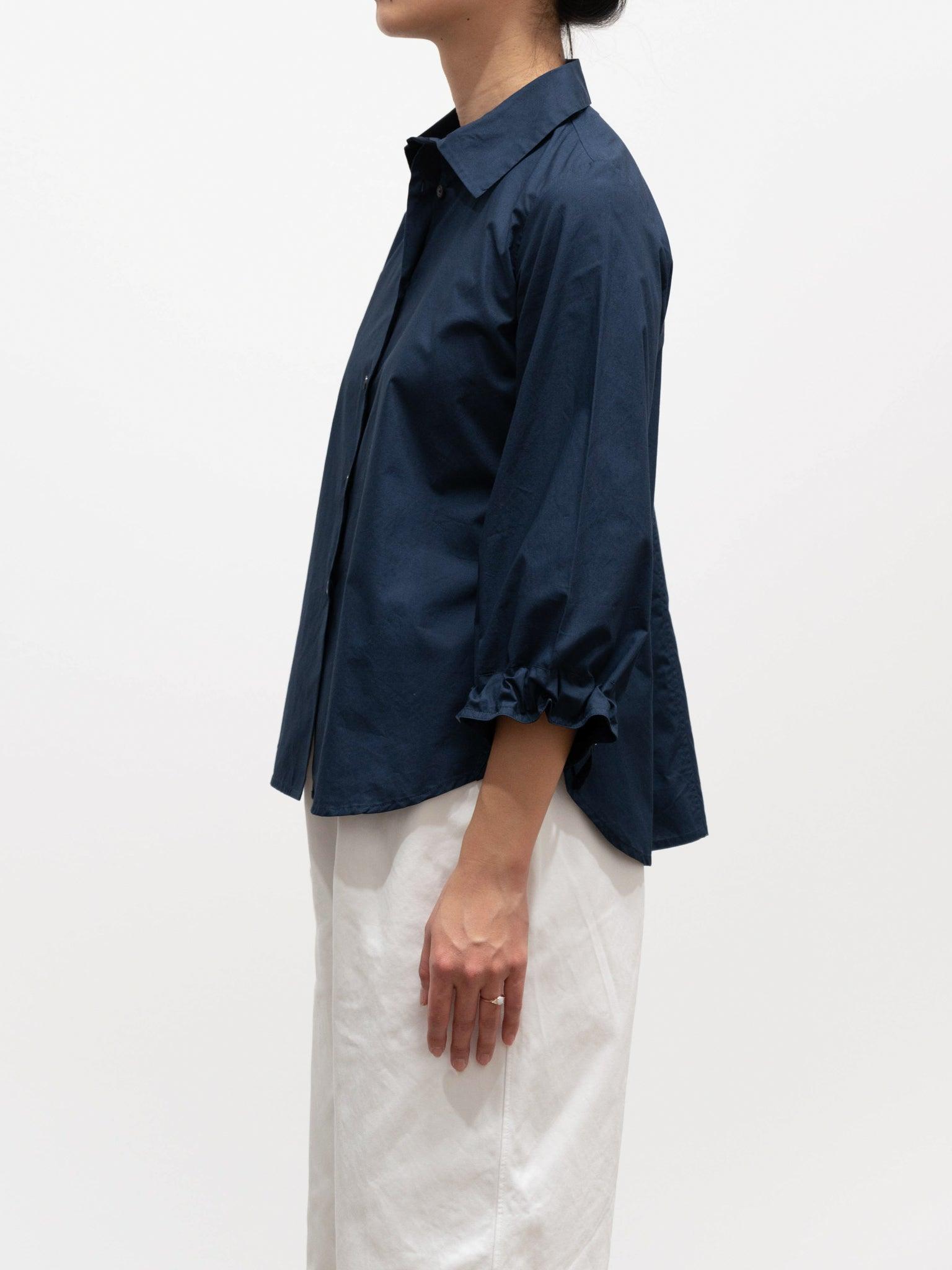 Namu Shop - Jan Machenhauer Caia Shirt - Indigo Cotton Poplin
