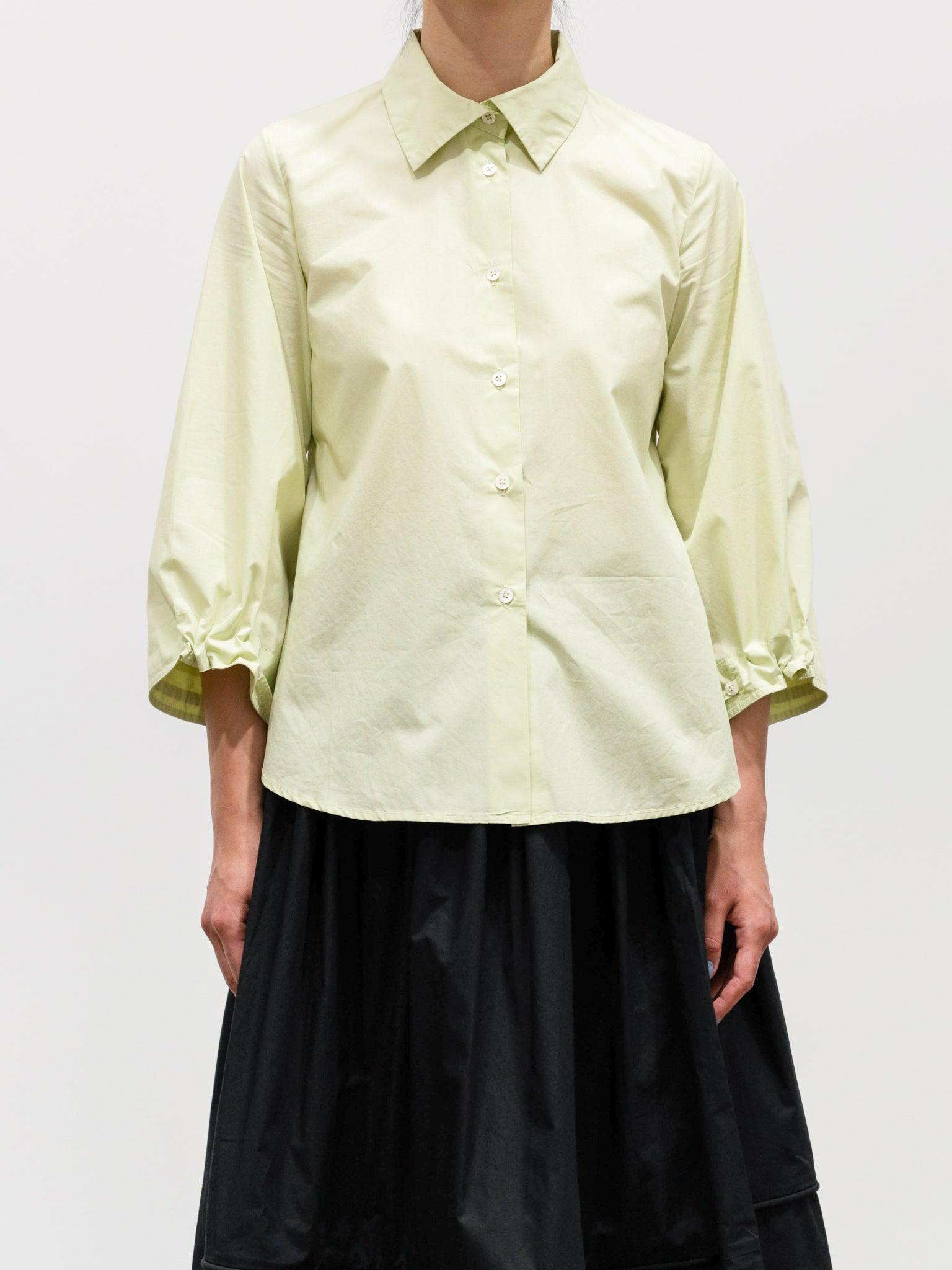 Namu Shop - Jan Machenhauer Caia Shirt - Spring Leaf Cotton Poplin